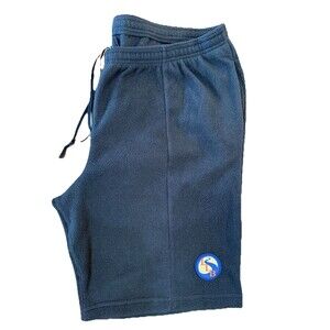 Vintage 90s L.L. Bean USA Made Fleece Shorts Drawstring Logo Patch Men’s XL